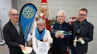 Bensheim, Tafel, Spendenübergabe Rotary Club Bensheim-Heppenheim, 06.12.2023; Foto: Thomas Zelinger