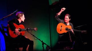 Zwingenberg, Theater Mobile, Gitarren-Duo Café del Mundo, 29.04.2023; Foto: Thomas Zelinger