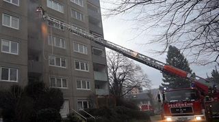Heppenheim, Brandeinsatz Bruchsee Residenz, 26.12.2023 gegen 16:00 Uhr  
Foto: Jürgen Strieder