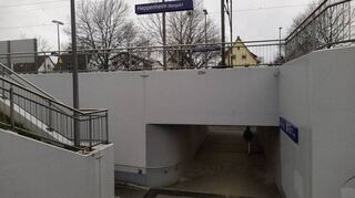 Ein lange erhofftes Bild in der Fußgängerunterführung am Bahnhof: Regen bedeutet inzwischen erstmal nicht mehr, dass alles vollläuft.