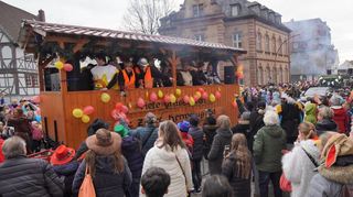 So war die Stimmung beim Fastnachtsumzug in Heppenheim 2023.