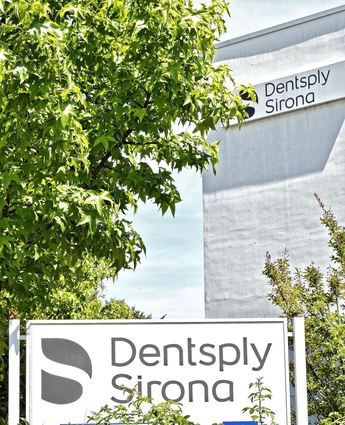 Firmensitz von Dentsply Sirona in Bensheim.