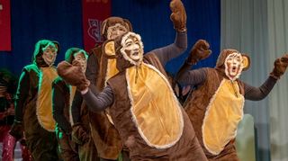 Tierisch gut: Die Tanzmäuse kamen im Affenkostüm auf die Bühne und wurden für ihren fantasievollen Dschungelbuch-Tanz gefeiert.