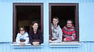 André Pfleger (rechts), Leiter der Kinder- und Jugendförderung, und sein Team mit (v.l.) Gabi Massoth, Angela Dettmering und Daniel Dürr.
