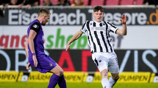 Richard Meier – hier im Spiel gegen Erzgebirge Aue – erzielte gegen Borussia Dortmunds U23 das Siegtor für den SV Sandhausen.
