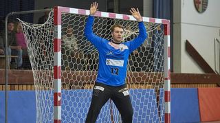 TV Gross-Rohrheim - HSG Fuerth/Krumbach, Handball-Bezirksoberliga Maenner, Rohrheims Torwart Alexander Waegerle
28.01.2024 / Foto: Berno Nix