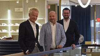 Die bisherigen Geschäftsführer im Mannheimer Modehaus: Andreas Hilgenstock (v.l.), Fabian und Simon Engelhorn.