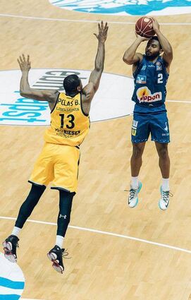 Auch die 24 Punkte von Brandon Childress halfen den Merlins nichts: Sie verloren gegen Ludwigsburg.