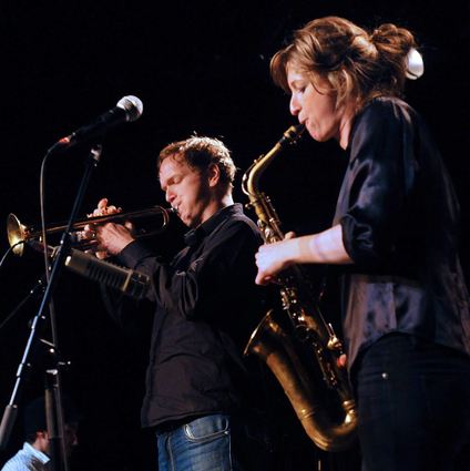 Nicole Johänntgen bei einem Konzert in der Alten Feuerwache Mannheim.