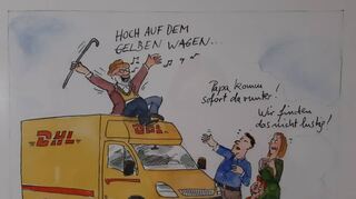 Peter Gaymann beschäftigt sich in seinen Karikaturen humorvoll mit dem Thema Demenz, um zur Auseinandersetzung mit der Krankheit anzuregen.