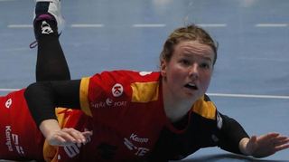 Handball Bundesliga Frauen SU Neckarsulm vs Flames HSG Bensheim/Auerbach Schock um Amelie Beger, die sich schwer verletzte.