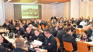 Volles Haus bei der Jahreshauptversammlung aller Bensheimer Wehren in Schwanheim.