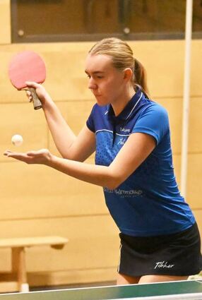 Tina Böhling war im Derby in Einzel und Doppel für den TTC 2010 Lorsch er-folgreich.