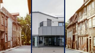 Das Grabengässchen musste für das Bürgerhaus weichen.