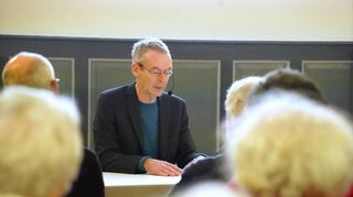 Christoph Schneider forscht seit vielen Jahren zur „NS-Euthanasie“, hat viele Dokumente zu Hadamar gesichtet und ein Buch über die Tötungsanstalt geschrieben.