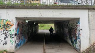 Die Unterführung unter der B 47 in Bensheim in der Höhe des Finanzamtes soll saniert werden.