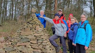 Die SSG-Gruppe „Wandern für Aktive“ ließ sich vom schlechten Wetter nicht abschrecken und wanderte von Brensbach bis Kirchbrombach.