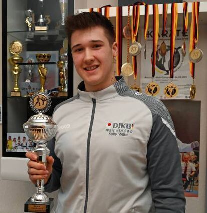 Kampfsportler Koby Wilke belegte den zweiten Platz bei der DM.