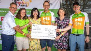 Letztes Jahr wurden nach der ersten Auflage von „Cycling for Charity“ 13 000 Euro an den Verein „neuroneum help“ übergeben.