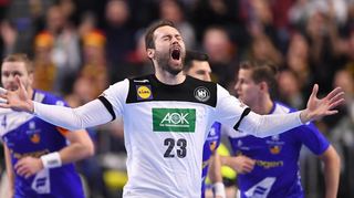 Heim-WM 2019: Steffen Fäth jubelt nach einem Treffer vor 20 000 Zuschauern in Köln. Dass die Augen auf ihn gerichtet sind, kennt er also. Auch in der 6. Liga.