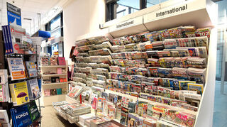 Die Buchhandlung Schmitt&amp;Hahn im Mannheimer Hauptbahnhof verfügt über eine breite Auswahl an Zeitschriften.