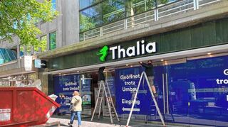 Seit dem vergangenen Wochenende hat Thalia in Mannheim nur noch eine Filiale: auf den Planken in P 7. Sie wird zurzeit umgebaut, ist aber geöffnet.