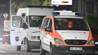 Ein großes Aufgebot an Polizei und Rettungsdiensten war im Einsatz.