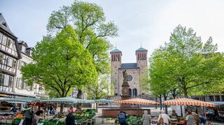 Wie könnte der Bensheimer Marktplatz gestaltet werden? Darüber diskutierten nach mehreren vorbereitenden Veranstaltungen am vergangenen Samstag auch die Kommunalpolitiker- und politikerinnen.