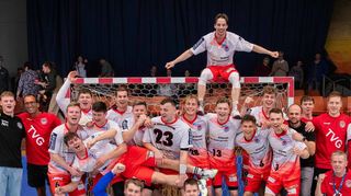 Nach dem vorzeitigen Meisterjubel gastieren die Bezirksoberliga-Handballer des TV Groß-Rohrheim nun am Samstag beim SV Erbach.