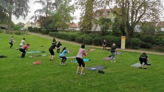 Die Premiere der Aktion lockte einige Sportbegeisterte in den Stadtpark.