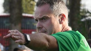 Fußball VfR Fehlheims Trainer Sascha Huy