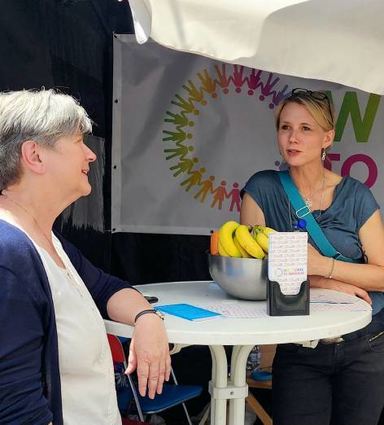 Der Verein Welcome to Bensheim wirkte beim Interkulturellen Fest mit.