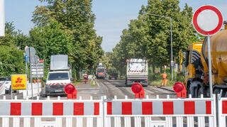 Der nördliche Bauabschnitt führt von der örtlichen Tankstelle bis zur Kreisgrenze.