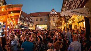 Impression vom Bergsträßer Weinmarkt in Heppenheim.