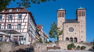 Der Marktplatz in Bensheim.