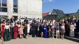 Feierliche Abschlussfeier an der Schillerschule.