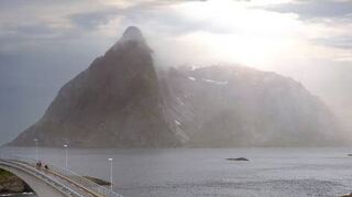 Der eActros 600 unterwegs in Norwegen.