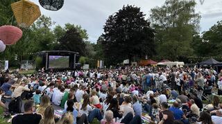 Sehr gut besucht war unter anderem das Public Viewing im Rahmen des Birkengarten-Festivals. Gestern endete das fünftägige Open Air in Lorsch