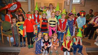 Mit einem Anspiel der Kinder der Dienstagsgruppe unter Leitung von Heidi Dahl im Familiengottesdienst begann das Bruckberg-fest.