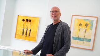 Werke von Wolfgang Niehoff sind im Damenbau des Auerbacher Fürstenlagers zu sehen.
