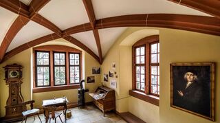 Hier hat er gelebt und gearbeitet: Das „Graimberg-Zimmer“ auf Schloss Heidelberg.