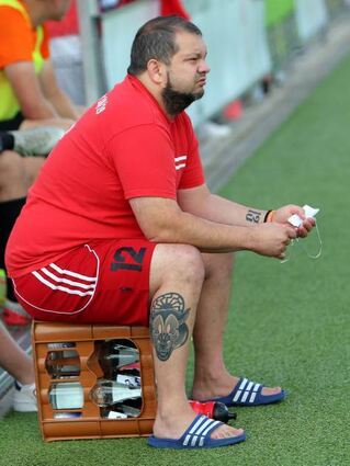 Nico Grimm sitzt jetzt als Trainer bei der SSG Einhausen II in der C-Liga an der Seitenlinie.