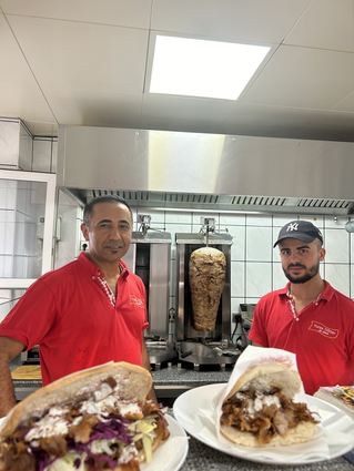 So bekommt man seinen Döner bei Yufka in Lorsch serviert.
