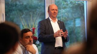 Der hessische Finanz-Staatssekretär Uwe Becker war Gast bei einem Bürgergespräch zum Thema Kommunalfinanzen.