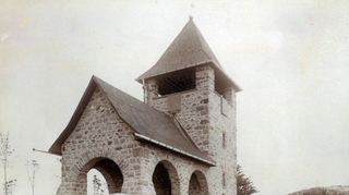 Das Blaue Türmchen, entworfen von Heinrich Metzendorf, steht am oberen Ende des Baßmannparks.