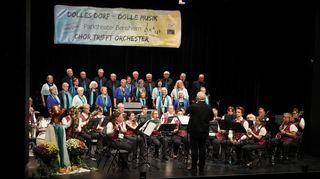 Unter dem Motto „Chor trifft Orchester“ gaben die Chöre der Harmonie Fehlheim und der Kirchenmusikverein Fehlheim ein gemeinsames Konzert im Parktheater.