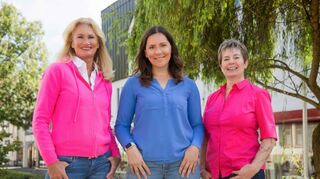 Das Bensheimer Team Stadtmarketing mit (v.l.) Marion Reiser, Zita Schaider und Erika Arnold.