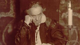 Das Bild zeigt Theodor Loos in der Rolle des König Philipp in Friedrich Schillers „Don Carlos“.