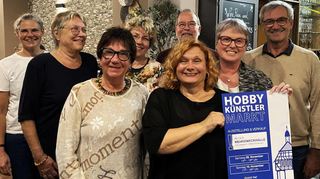 Gute Laune herrschte beim Vorbereitungstreffen. Hier einige der neuen Aussteller und ihre Helfer.