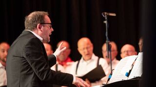 Der musikalische Leiter Marc Bugert hatte das abwechslungsreiche Liedprogramm zusammengestellt und einstudiert.